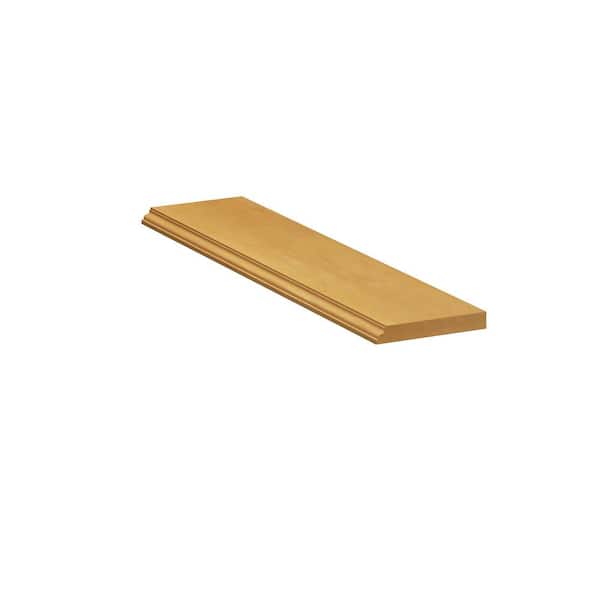 Aberdeen Recessed 96 in. W x 5.5 in. H x 0.75 in. D in Caramel Furniture Base Molding in Assembled Wall