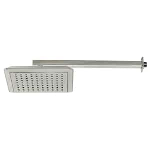 Shower Scape 1-Spray Pattern with 1.8 GPM 9-5/8 in. Wall Mount Rain Fixed Shower Head in Polished Nickel