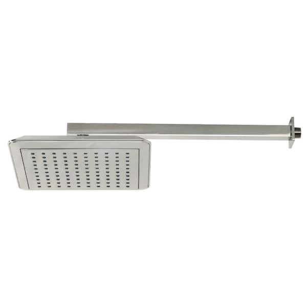 Kingston Brass Shower Scape 1-Spray Pattern with 1.8 GPM 9-5/8 in. Wall Mount Rain Fixed Shower Head in Polished Nickel