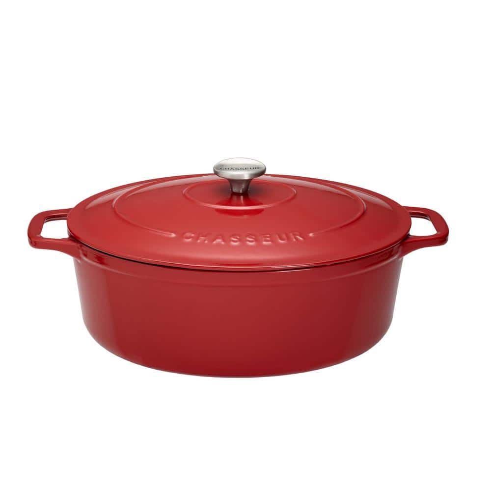 Genuine! CHASSEUR Cast Iron Round French Oven 28 cm 6.1 L Bordeaux! RRP  $719.00!
