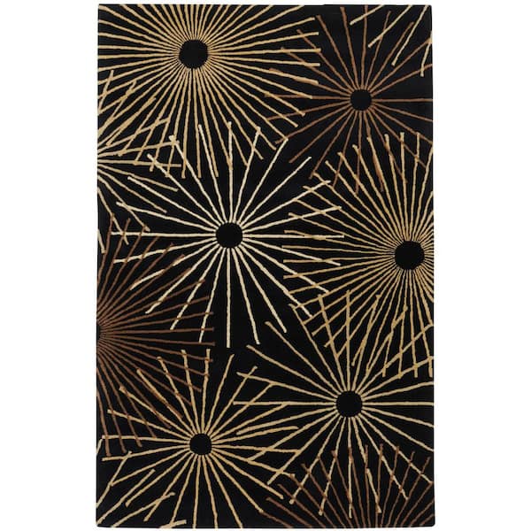 Livabliss Michael Black 9 ft. x 12 ft. Area Rug