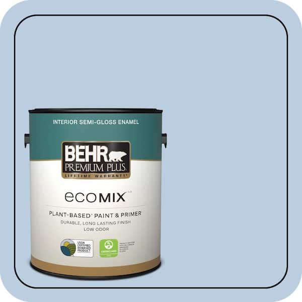 1 gal. #M530-2 Skys The Limit Semi-Gloss Enamel EcoMix Plant-Based Interior Paint & Primer