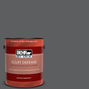 BEHR DYNASTY 8 oz. Black One-Coat Hide Matte Stain-Blocking  Interior/Exterior Paint & Primer Sample DY60316 - The Home Depot