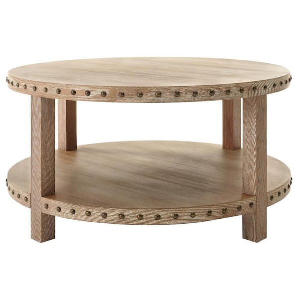Home Decorators Collection 36 In Light, Light Oak Wooden Coffee Table