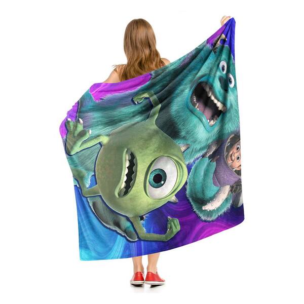 THE NORTHWEST GROUP Monsters Inc. Monster Run Silk Touch Multi Colored Throw Blanket 1DPX236000015OOF The Home Depot