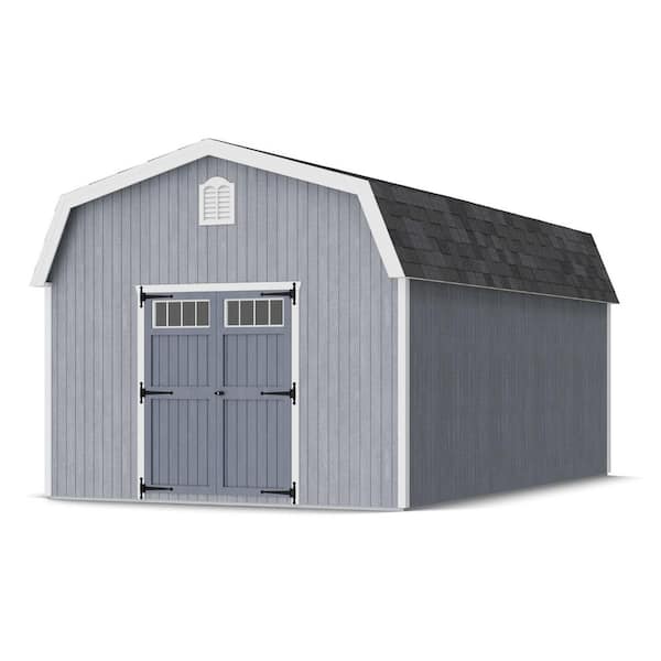 Colonial Woodbury 12 ft. x 20 ft. Outdoor Wood Storage Shed Do-It-Yourself Precut Kit with Floor (240 Sq. Ft.)