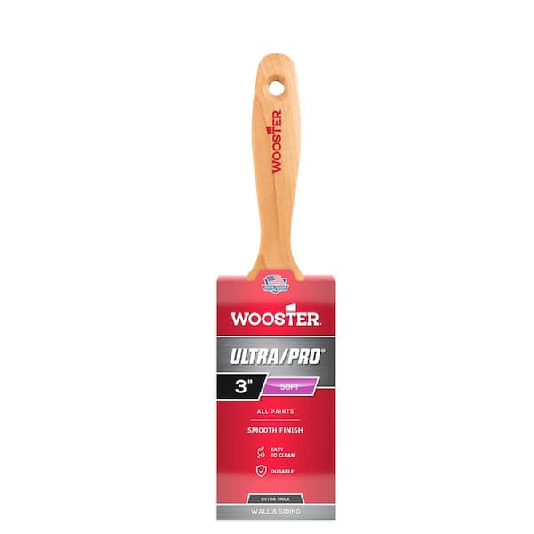 Wooster 3 in. Nylon Ultra/Pro Soft Flat Brush