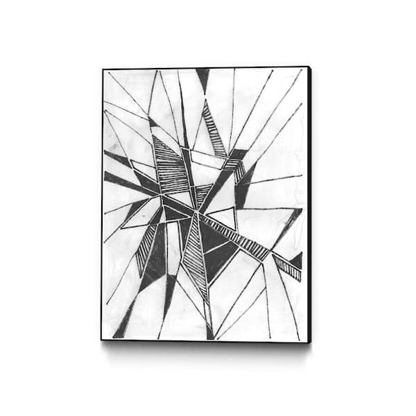 Unbranded 30 in. x 40 in. "Symbol Imprint II" by June Erica Vess Framed Wall Art