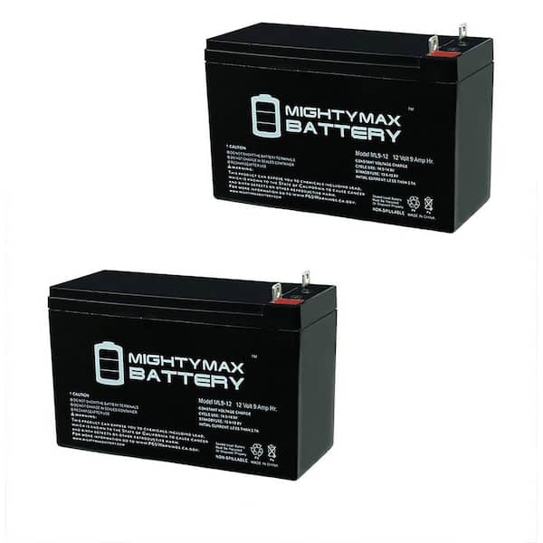 MIGHTY MAX BATTERY 12-Volt 9AH SLA Replacement Battery for DeWalt DXGNR7000 Portable Generator - 2 Pack