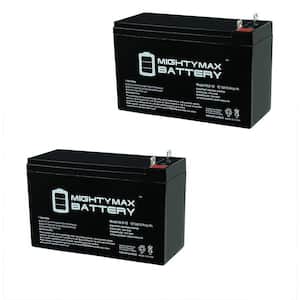 12-Volt 9 Ah SLA (Sealed Lead Acid) Nut and Bolt Terminal AGM Type Replacement Battery for UPS Systems (2-Pack)
