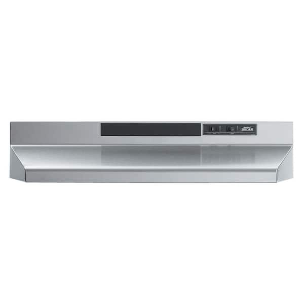 Broan-NuTone F40000 Series 36 in. Convertible Under Cabinet Range Hood with Light, 230 Max Blower CFM, Stainless Steel