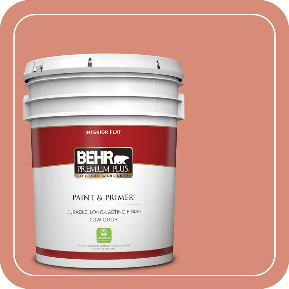 5 gal. #MQ4-32 Vintage Coral Flat Low Odor Interior Paint & Primer product image for price tracking