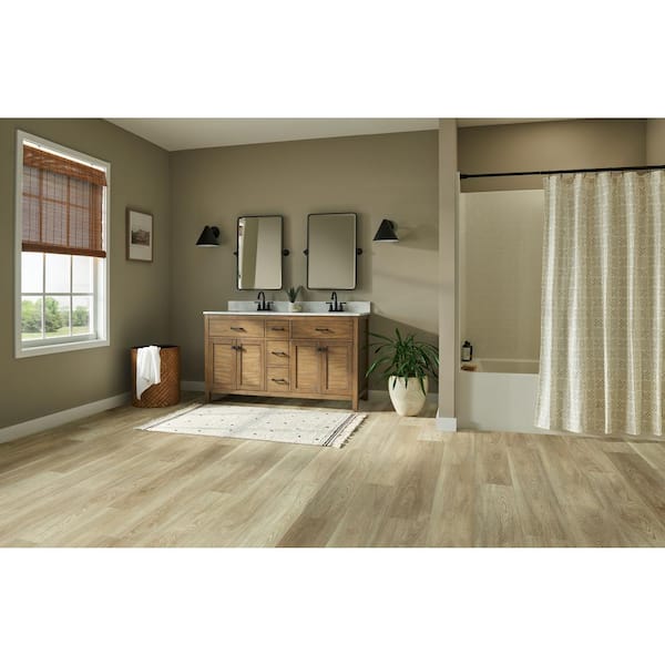 reDefine Tawny Trail 22 MIL 7 in. W x 48 in. L Waterproof Locking Vinyl Tile Flooring (23.64 Sq. ft./ctn)