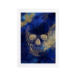 Symbols and Objects "Gold Skull" Framed Art Print 19 in. x 13 in.