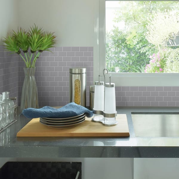 SMART TILES Peel and Stick Backsplash - 5 Sheets of 11.56 x 8.38 - 3D  Adhesive Peel and Stick Tile Backsplash for Kitchen, Bathroom, Wall Tile :  : Home & Kitchen