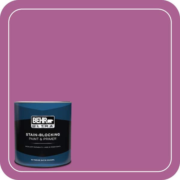 BEHR ULTRA 1 qt. #680B-6 Exotic Bloom Satin Enamel Exterior Paint & Primer