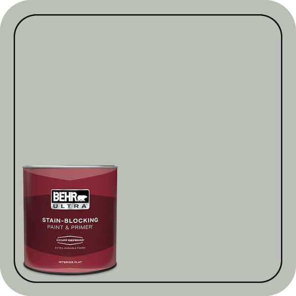 BEHR ULTRA 1 qt. #T16-11 Celadon Extra Durable Flat Interior Paint & Primer