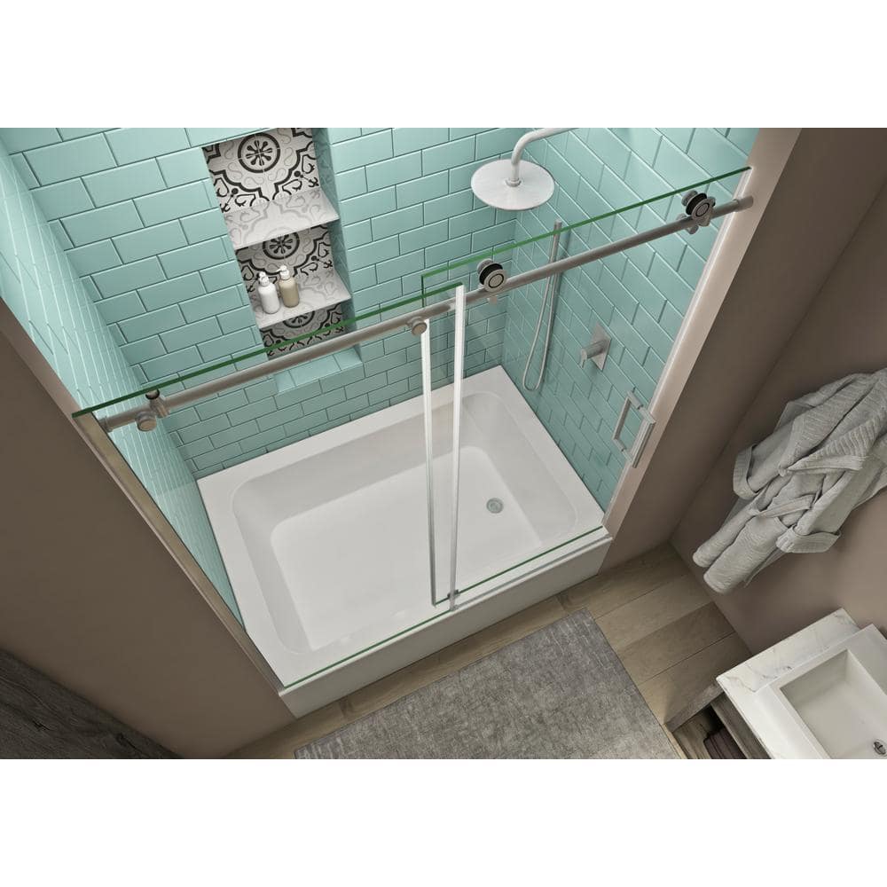 Coraline XL 70" High x 60" Wide Frameless Sliding Tub Door