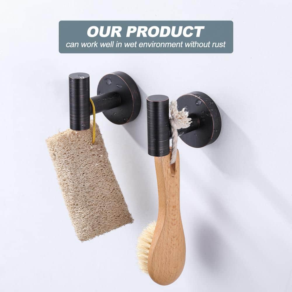 Oil Rubbed Bronze Stainless Steel Wall Mounted Towel Hooks