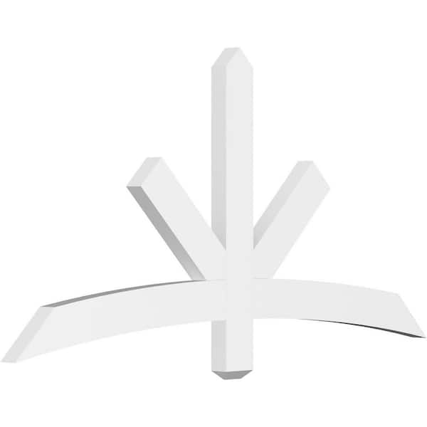 Ekena Millwork Alberta 60 in. W x 30 in. H x 2 in. D Signature Polyurethane Bracket