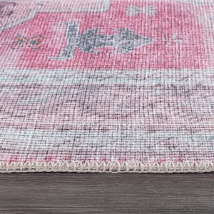 Multi 10 ft. x 14 ft. Distressed Transitional Bohemian Area Rug