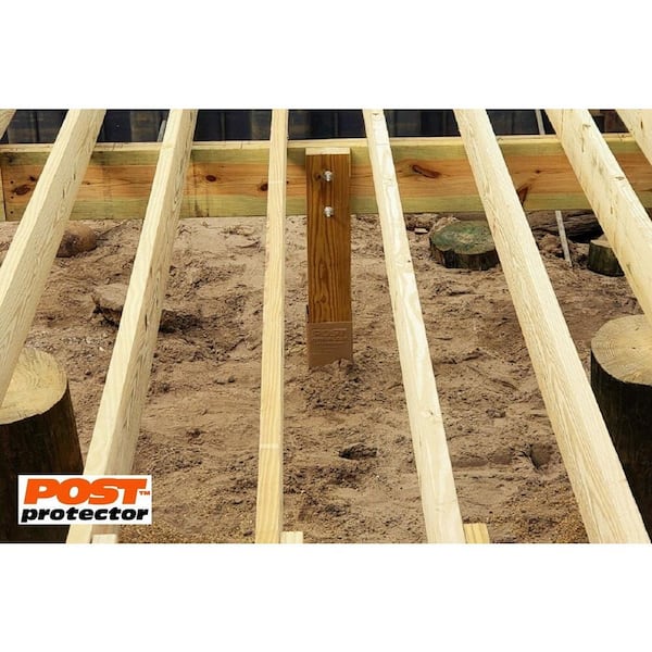 Post Protector 4 in. x 4 in. x 42 in. In-Ground Fence Post Decay