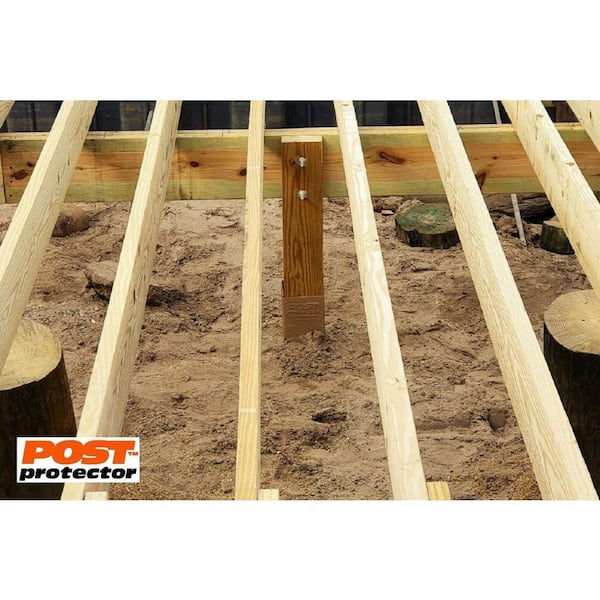 Post Protector 4 in. x 4 in. x 42 in. In-Ground Fence Post Decay Protection