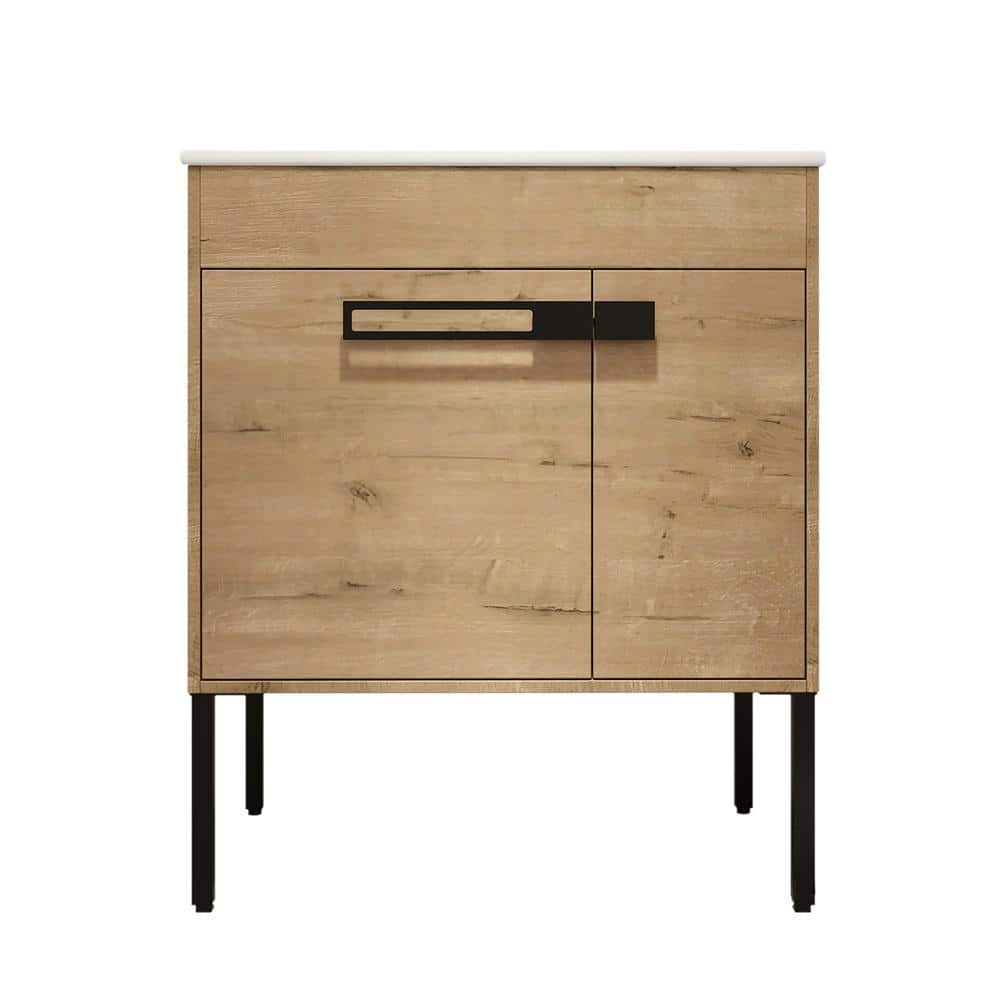 30 in. W x 18 in. D x 35 in. H Single Sink Freestanding or Floating Bath Va