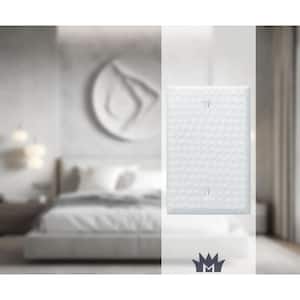 White 1-Gang Blank Plate Wall Plate (1-Pack)