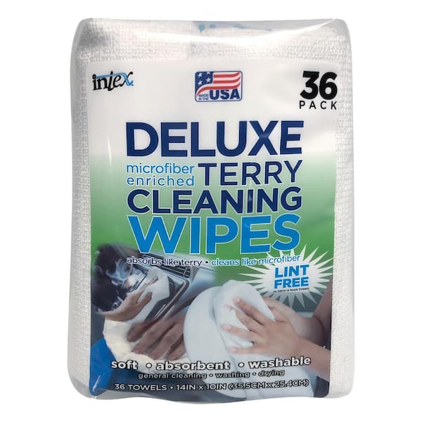 Intex Deluxe Micro Enriched Terry Cleaning Wipes (36-Count)