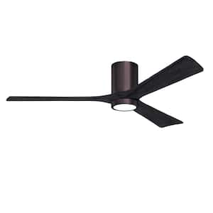Irene-3HLK 60 in. Integrated LED Indoor/Outdoor Brushed Bronze Ceiling Fan with Remote and Wall Control Included