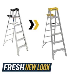 6 ft. Aluminum Step Ladder (10 ft. Reach Height) with 300 lb. Load Capacity Type IA Duty Rating