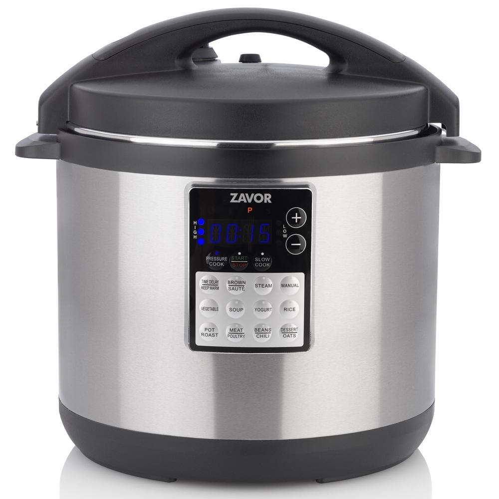Zavor LUX EDGE 8 Qt. Stainless Steel Electric Pressure Cooker with  Stainless Steel Cooking Pot ZSELE03 - The Home Depot