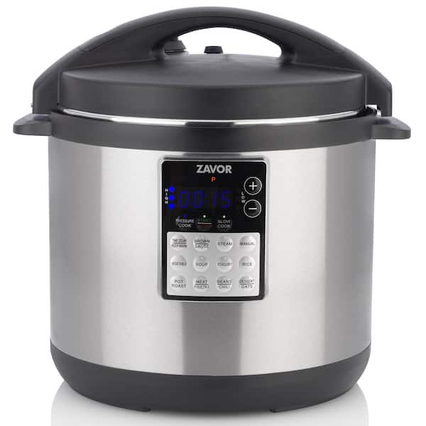 Instant Pot Lux Stainless Steel 6-In-1 Programmable Pressure Cooker -  Silver/Black 8 qt