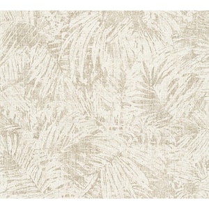 Torquino Off-White Fronds Wallpaper Sample