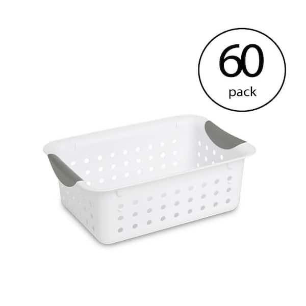  Plastic Storage Baskets 8 Pack, Small Pantry Baskets