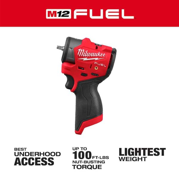 M12 FUEL 12V Lithium-Ion Brushless Cordless 1/4 in. Subcompact Impact Wrench w/ Friction Ring