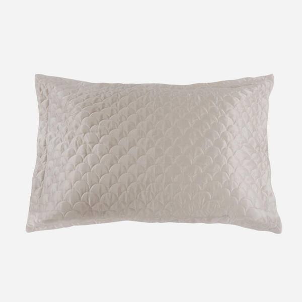 Ivory quilted best sale pillow shams