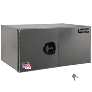 24 in. x 24 in. x 36 in. Smooth Aluminum Underbody Truck Tool Box with Barn Door