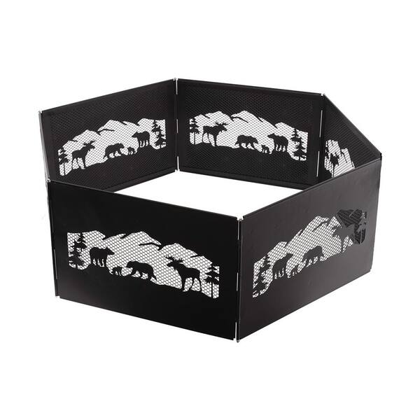 BLUE SKY OUTDOOR LIVING The Zion 36 in. x 12 in. Hexagon Steel