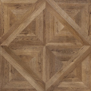Honeycomb 4 MIL x 12 in. W x 12 in. L Peel and Stick Water Resistant Vinyl Tile Flooring (30 sqft/case)