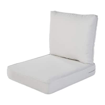 White Outdoor Cushions Patio, Patio Cushions 24 X