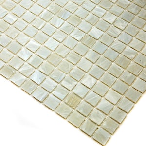 Celestial Glossy Pastel Gray 12 in. x 12 in. Glass Mosaic Wall and Floor Tile (20 sq. ft./case) (20-pack)