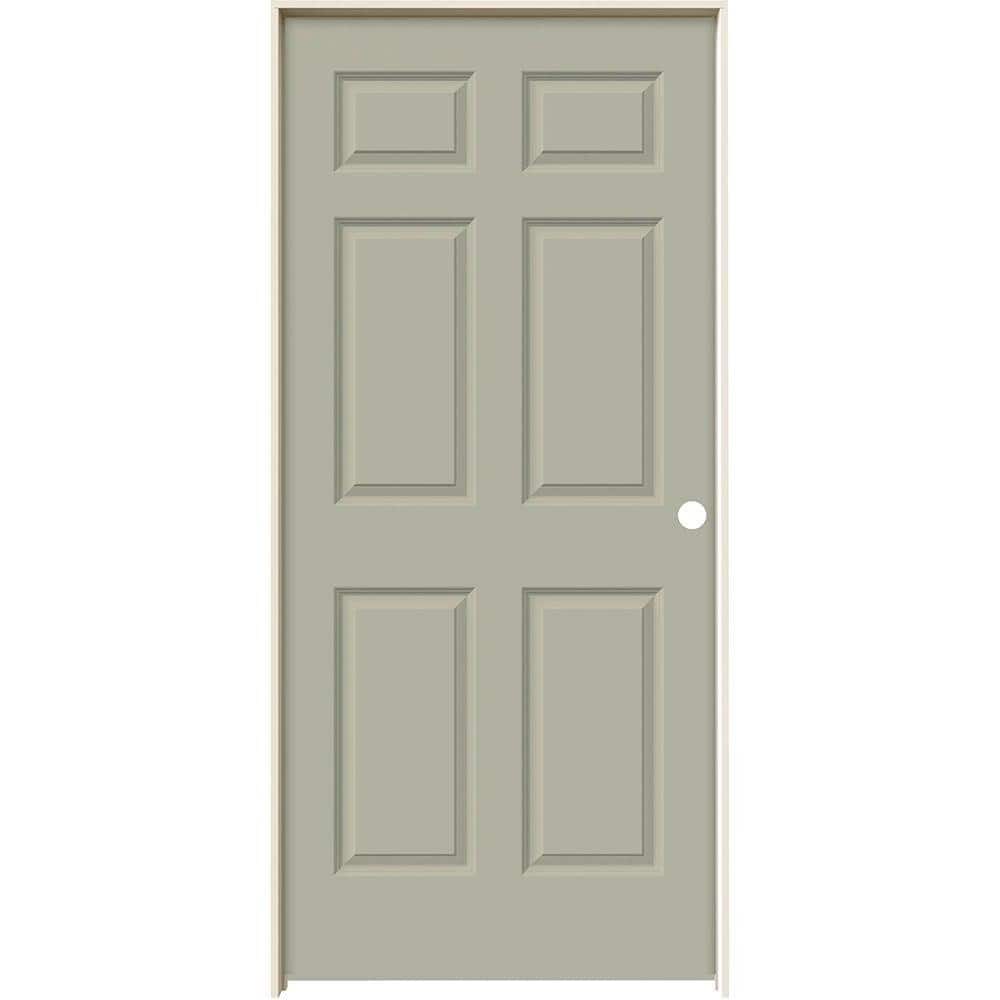 36 in. x 80 in. Colonist Desert Sand Left-Hand Smooth Solid Core Molded Composite MDF Single Prehung Interior Door price history on PriceWatchPro