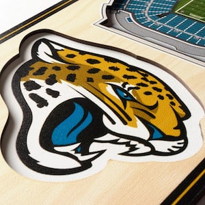 NFL Jacksonville Jaguars 6 in. x 19 in. 3D Stadium Banner-TIAA Bank Field