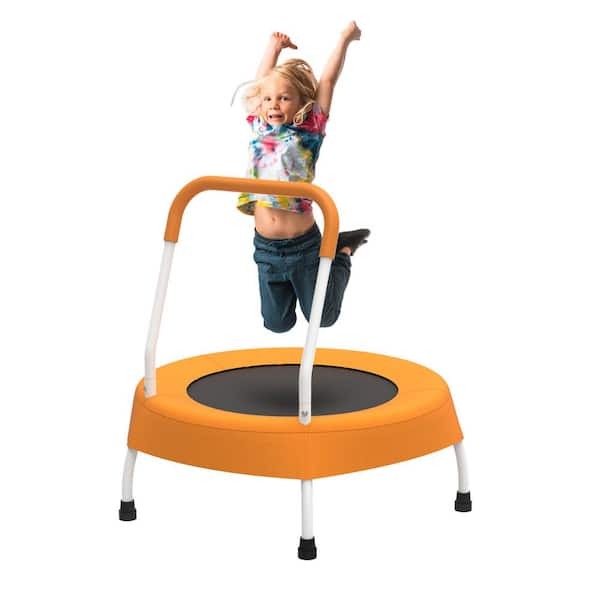 Trampoline 28 in. for Ages 1+, with Handle, Baby Gift for Indoor and Outdoor Use, Springfree Bungee Design