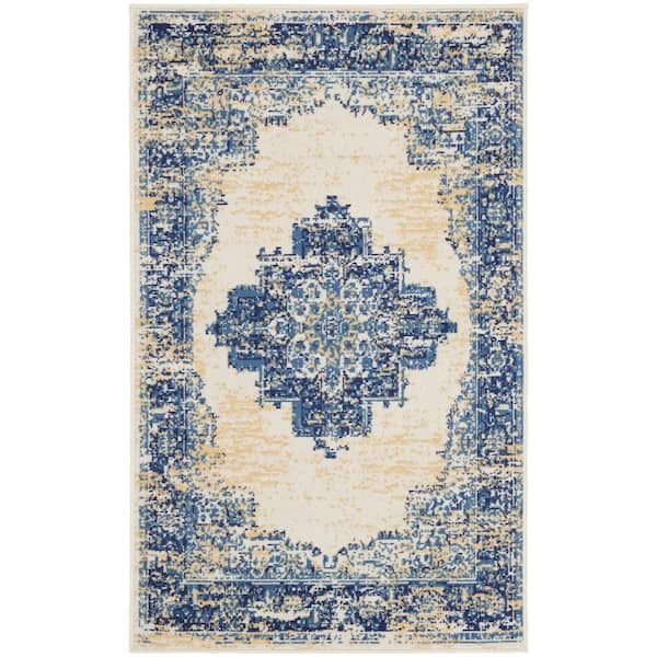 nourison-grafix-white-3-ft-x-5-ft-persian-medallion-transitional