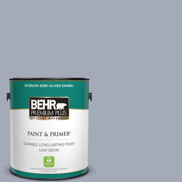 BEHR PREMIUM PLUS 1 gal. #610F-5 Ridge View Semi-Gloss Enamel Low Odor Interior Paint & Primer