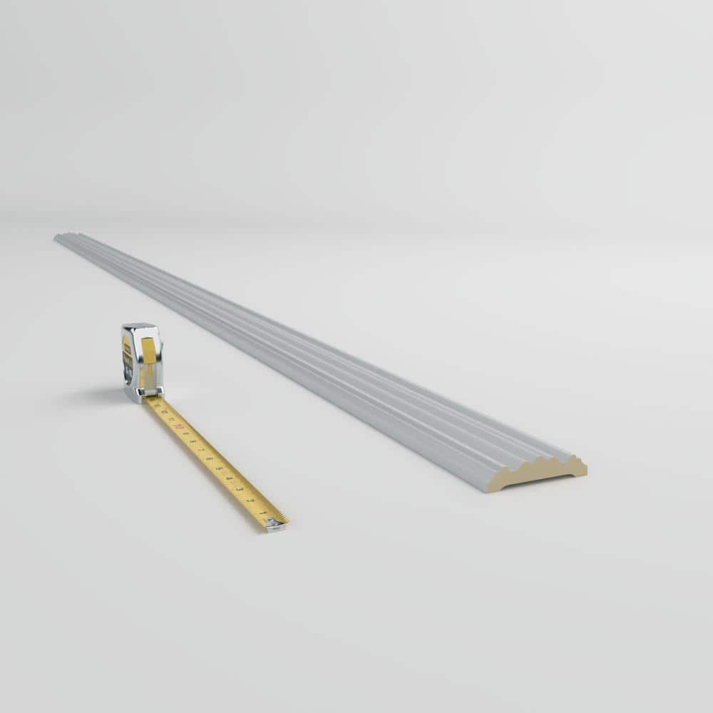 Classic Gray Polyurethane Crown Casing, 94.5" Length