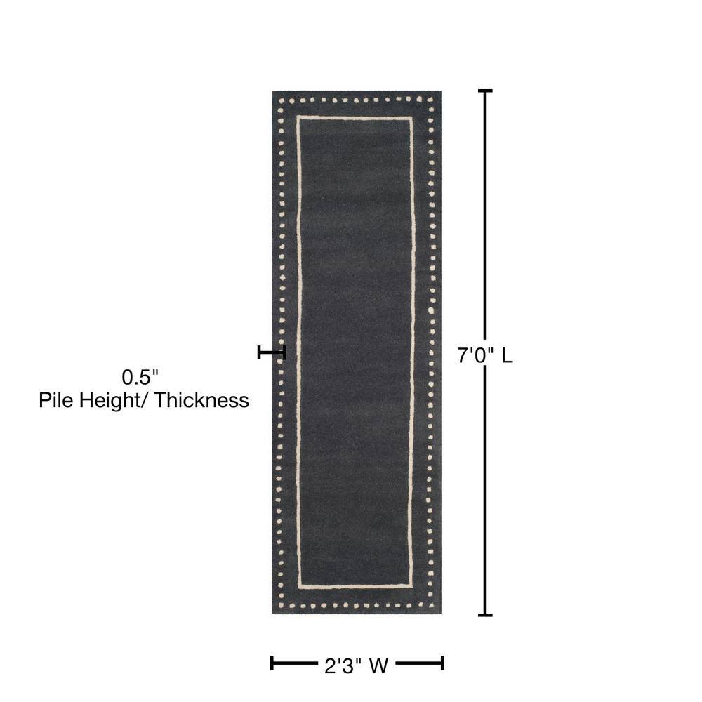 Ivory Elegance 2'3" x 7' Hand-Tufted Wool Runner Rug